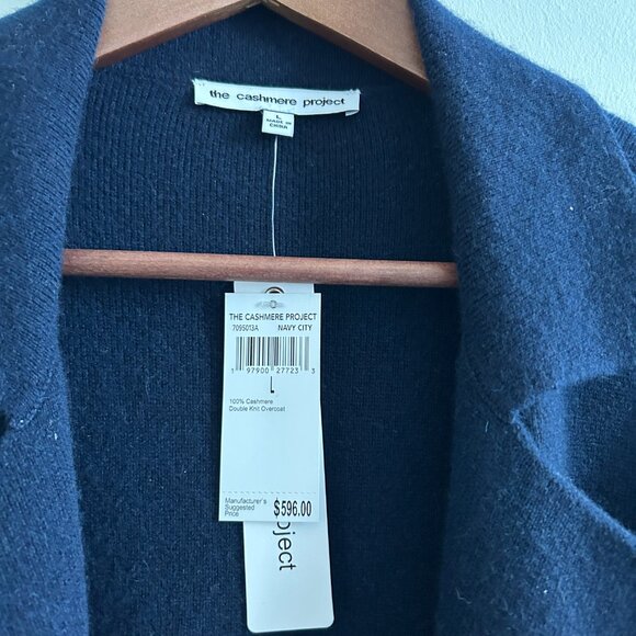 100% Cashmere Double Knit housecoat  / robe  / Housecoat - The Cashmere Project - Picture 3 of 6